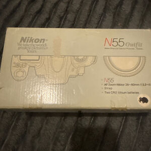 Nikon N55 Film Camera Outfit Silver/Black One Size